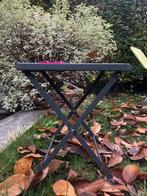 Table basse pliante de jardin metal gris anthracite, Enlèvement, Comme neuf