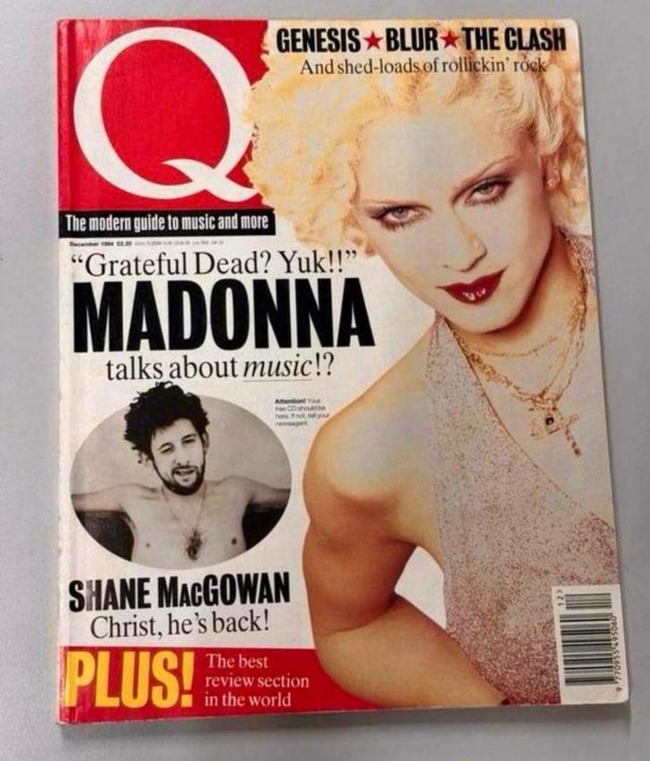 Q-Magazine December 1994 Madonna front cover tijdschrift, Verzamelen, Tijdschriften, Kranten en Knipsels, Tijdschrift, 1980 tot heden