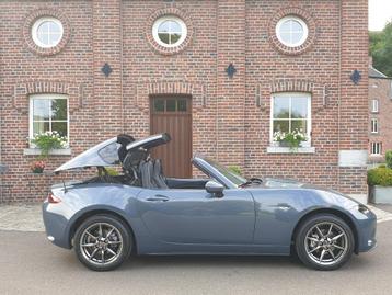 Mazda MX-5 "RF" 1.5i skyactiv132cv/2021/12.000km!! Garantie!, Autos, Cuir, Argent ou Gris, Achat, Euro 6