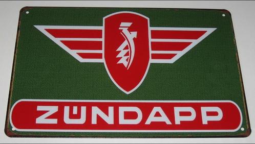 ZUNDAPP BROMMER : Metalen Bord Logo Zundapp Brommer, Verzamelen, Merken en Reclamevoorwerpen, Nieuw, Reclamebord, Verzenden