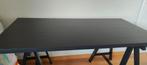 IKEA tafel met zwart Linmon blad en Oddvald poten, Huis en Inrichting, Ophalen, Zo goed als nieuw