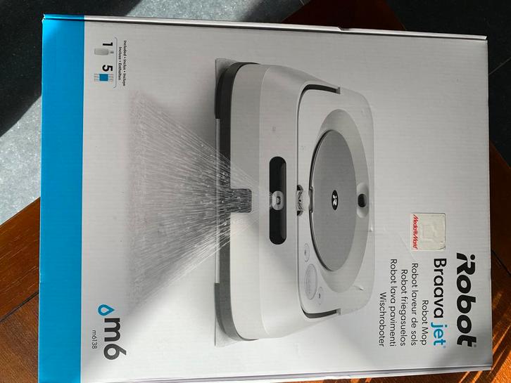 iRobot Braava Jet m6, Elektronische apparatuur, Stofzuigers, Zo goed als nieuw, Reservoir, Ophalen
