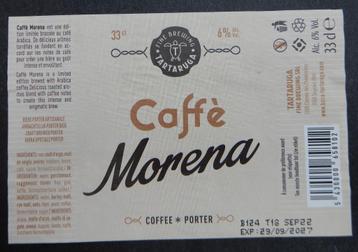 Bieretiket Caffé Morena Brouwerij Tartaruga 8o7