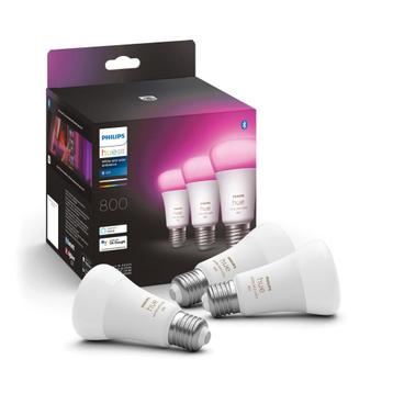 Philips Hue Ambiance blanc et couleur, pack de 3 E27 6,5 W