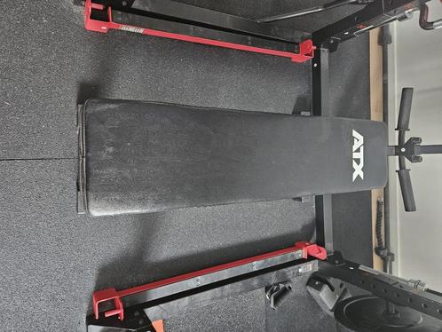 ATX Flat Bench FBX-510, Sport en Fitness, Fitnessapparatuur, Zo goed als nieuw, Armen, Benen, Borst, Buik, Rug, Metaal, Ophalen