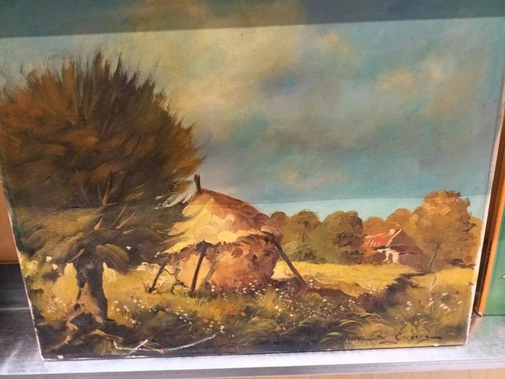 Henri De Graer: Landschap (schilderij), Antiek en Kunst, Kunst | Schilderijen | Klassiek, Ophalen of Verzenden