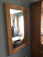 spiegel in teakhouten kader, Ophalen, 100 tot 150 cm, Nieuw, 75 tot 100 cm