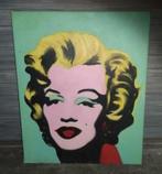 huile sur toile marilyn monroe apres andy warhol, Antiek en Kunst, Ophalen of Verzenden