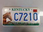 États-Unis, Kentucky Bluegrass State, plaque d'immatriculati, Collections, Comme neuf, Usa nummerplaat paarden automobilia, Enlèvement ou Envoi