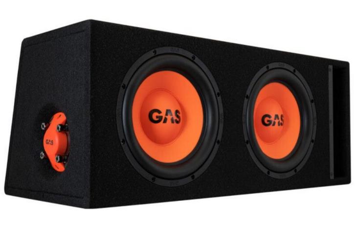 GAS Audio POWER MAD B2-210 2 x 10 inch gepoorte subwoofer, Auto diversen, Autospeakers, Nieuw, Ophalen of Verzenden
