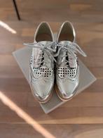 Zilveren loafers met sleehak - dames als nieuw, Ophalen of Verzenden, Zo goed als nieuw
