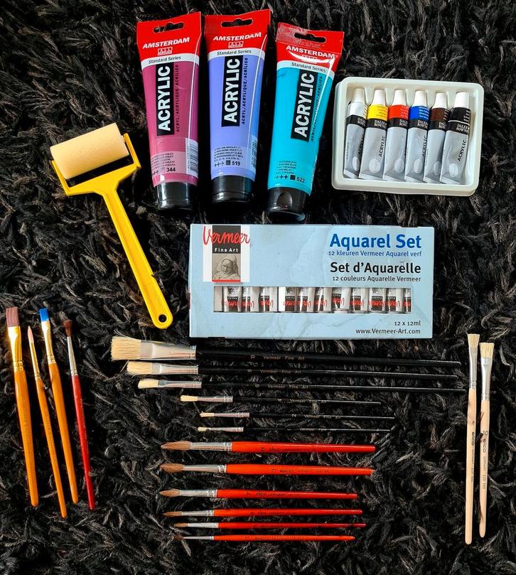 Aquarel materiaal Vermeer, Amsterdam ea, Hobby en Vrije tijd, Schilderen, Ophalen of Verzenden