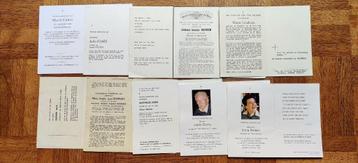 Oostham : 10 doodsprentjes beschikbaar voor biedingen