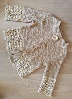 beige gehaakte trui, Ophalen of Verzenden, Maat 38/40 (M), Beige