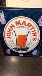 Metalen bord John Martin’s, Verzamelen, Biermerken, Ophalen, Gebruikt