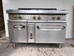 Gasvuur fornuis (Mas-Baga) – 6 branders + oven + verwarmings, Enlèvement, Utilisé, Cuisinière, Friteuse et Grils