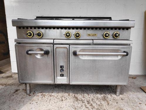 Gasvuur fornuis (Mas-Baga) – 6 branders + oven + verwarmings, Zakelijke goederen, Horeca | Keukenapparatuur, Fornuis, Frituur en Grillen