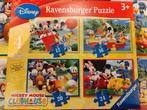 Mickey Mouse puzzels, Kinderen en Baby's, Speelgoed | Kinderpuzzels, Ophalen of Verzenden, 10 tot 50 stukjes, Zo goed als nieuw
