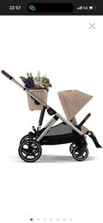 Poussette cybex double, Kinderen en Baby's, Kinderwagens en Combinaties, Verstelbare duwstang, Zo goed als nieuw, Ophalen, Kinderwagen