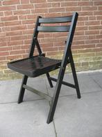 Chaise en bois - vintage, années 1970 - pliable - noire., Enlèvement ou Envoi