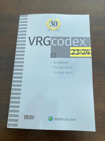 VRG codex deel 3 nieuw (2023-2024)