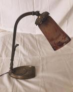 Art Deco bureaulamp 1930.Met getekend kapje Degue., Antiek en Kunst, Ophalen of Verzenden