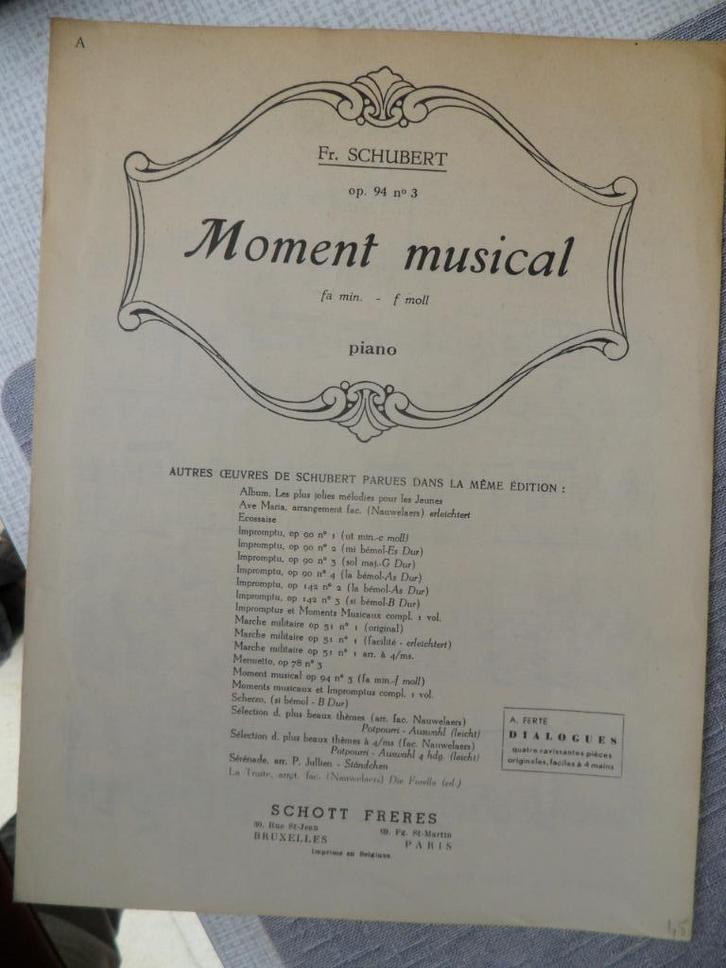 moment musical piano, Boeken, Muziek, Verzenden