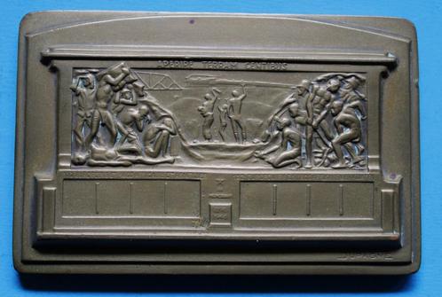 Bronzen Medaille-50Verjaring van de Beneden-Congo Spoorweg-, Verzamelen, Spoorwegen en Tram, Gebruikt, Trein, Overige typen, Ophalen of Verzenden