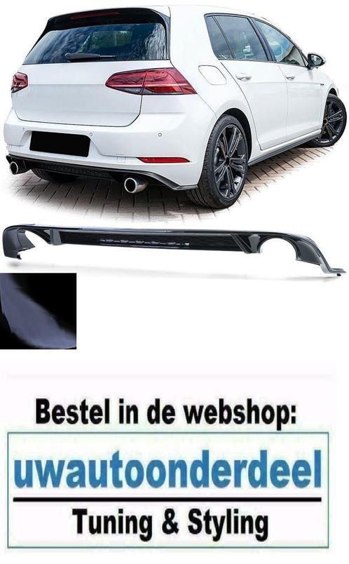 Sport Diffuser Hoogglans Zwart Geschikt Voor VW Golf 7 GTI F, Auto diversen, Tuning en Styling, Verzenden