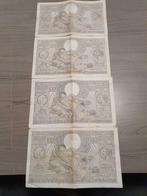 Belgie 100fr.4belgas.in zeer mooie staat 4stuks, Postzegels en Munten, Bankbiljetten | Nederland, Ophalen of Verzenden