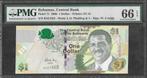 Bahama's - 1 dollar 2008 - Pick 71 - PMG 66 - EPQ, Ophalen of Verzenden, Los biljet
