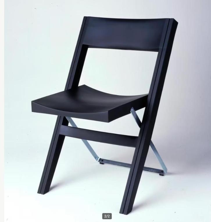 Ikea SENNIK Klapstoel Niels Gammelgaard Zwart Vintage Retro, Tuin en Terras, Tuinstoelen, Gebruikt, Ophalen of Verzenden
