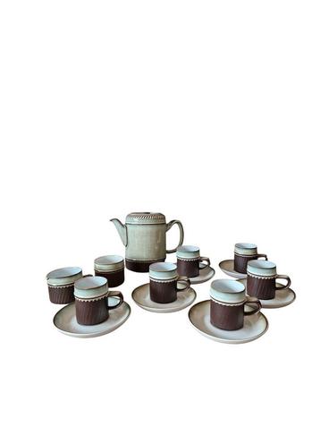 Rondo koffieset van Denby 70s Engels keramiek beschikbaar voor biedingen
