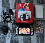 Nintendo Switch OLED + Mario Kart 8 Deluxe, Met games, Met 2 controllers, Zo goed als nieuw, Switch OLED