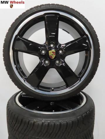 originele Porsche 991 4S Fuchs 20 inch velgen winterbanden, Auto-onderdelen, Banden en Velgen, Gebruikt, 295 mm, Banden en Velgen