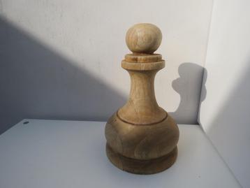 Vintage Massief eiken sculptuur schaalpion 20 cm beschikbaar voor biedingen