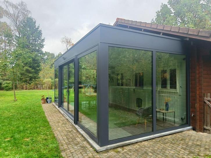 Veranda met dubbele schuifraam (2017), Tuin en Terras, Overkappingen, Zo goed als nieuw, Veranda, Ophalen