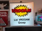 VROOAM oude garage lichtbak, Ophalen, Gebruikt, Lichtbak of (neon) lamp