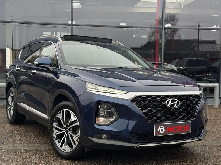 Hyundai Santa Fe 2.2CRDi 4WD H-TRAC 200CV CUIR PANO GPS DIST, Autos, Hyundai, Entreprise, Achat, Santa Fe, Caméra 360°, 4x4, ABS