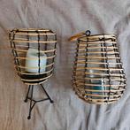 bougeoirs en metal et bois, Ophalen, Gebruikt, Hout