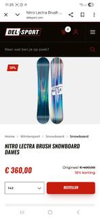 Nitro lectra brush 142 + Nitro Cosmic bindingen S/M, Ophalen, Zo goed als nieuw, Board