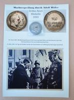 Machtsovername Hitler, munt + fotos + biljet + postkaart, Verzamelen, Militaria | Tweede Wereldoorlog, Verzenden