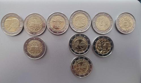lot 2€ commémorative, Timbres & Monnaies, Monnaies | Europe | Monnaies euro, Série, 2 euros, Belgique, Enlèvement