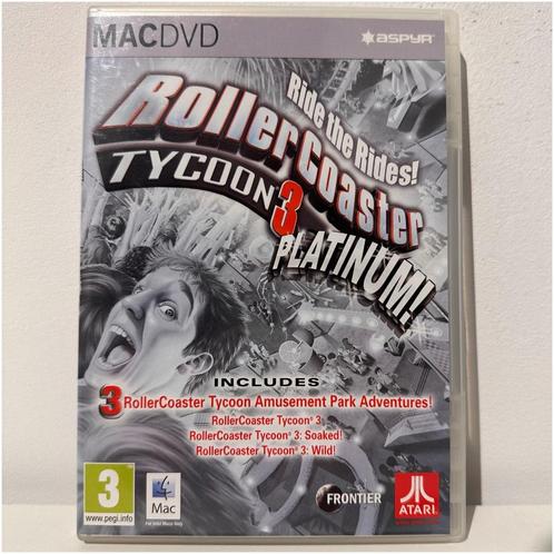 ROLLERCOASTER TYCOON 3 PLATINUM (MAC), Consoles de jeu & Jeux vidéo, Jeux | Autre, Comme neuf, Jeu de rôle (Role Playing Game)
