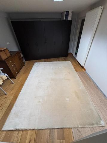 JOV tapijt wit natural silk/wol beschikbaar voor biedingen