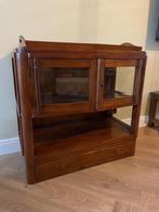 Houten theekast - art deco, Huis en Inrichting, Ophalen, Met deur(en), Art deco, 50 tot 100 cm