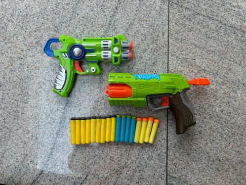 X-shot Bug Attack Rapid Fire + Ray Gun + ammo, Kinderen en Baby's, Speelgoed | Buiten | Actiespeelgoed, Zo goed als nieuw, Ophalen of Verzenden