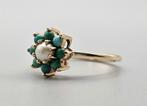 Bague vintage en or, turquoise et pierre précieuse. 2024/167, Bijoux, Sacs & Beauté, Enlèvement ou Envoi