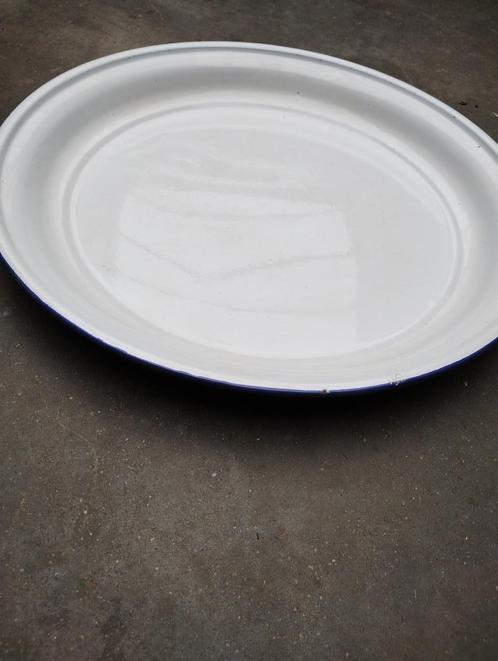geemailleerde schaal, Tuin en Terras, Bloempotten, Metaal, 25 tot 40 cm, Ophalen