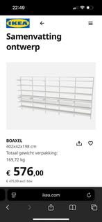 Ikea boaxel systeem ijzere muur rek, Huis en Inrichting, Ophalen, Zo goed als nieuw